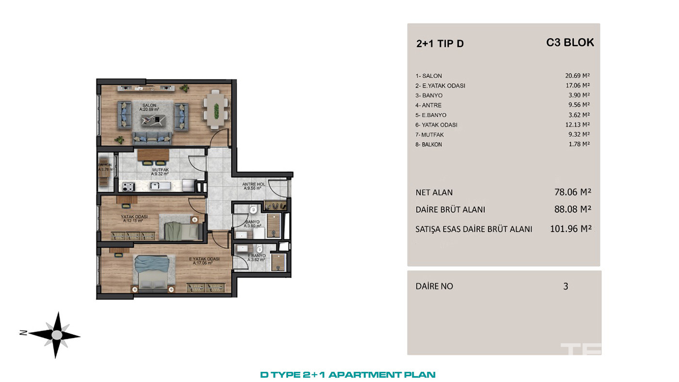 Modern Apartments in an Excellent Location of Beylikdüzü, İstanbul - 91543