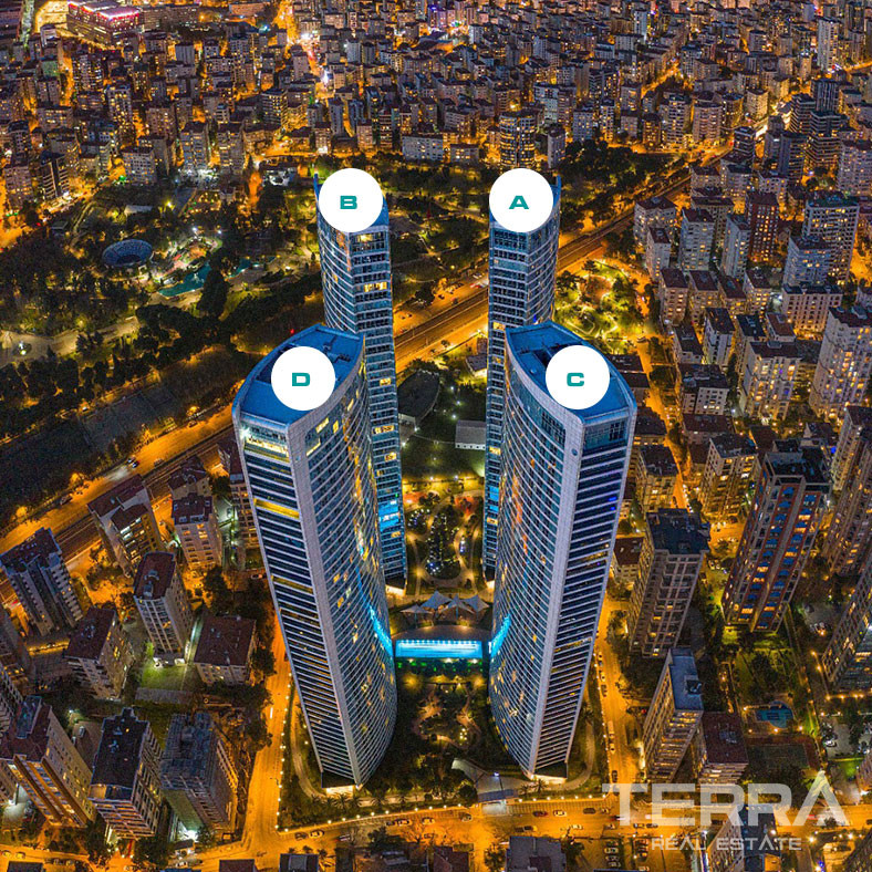 Leiligheter med havutsikt til salgs i Istanbul - Four Winds Residence - 91591