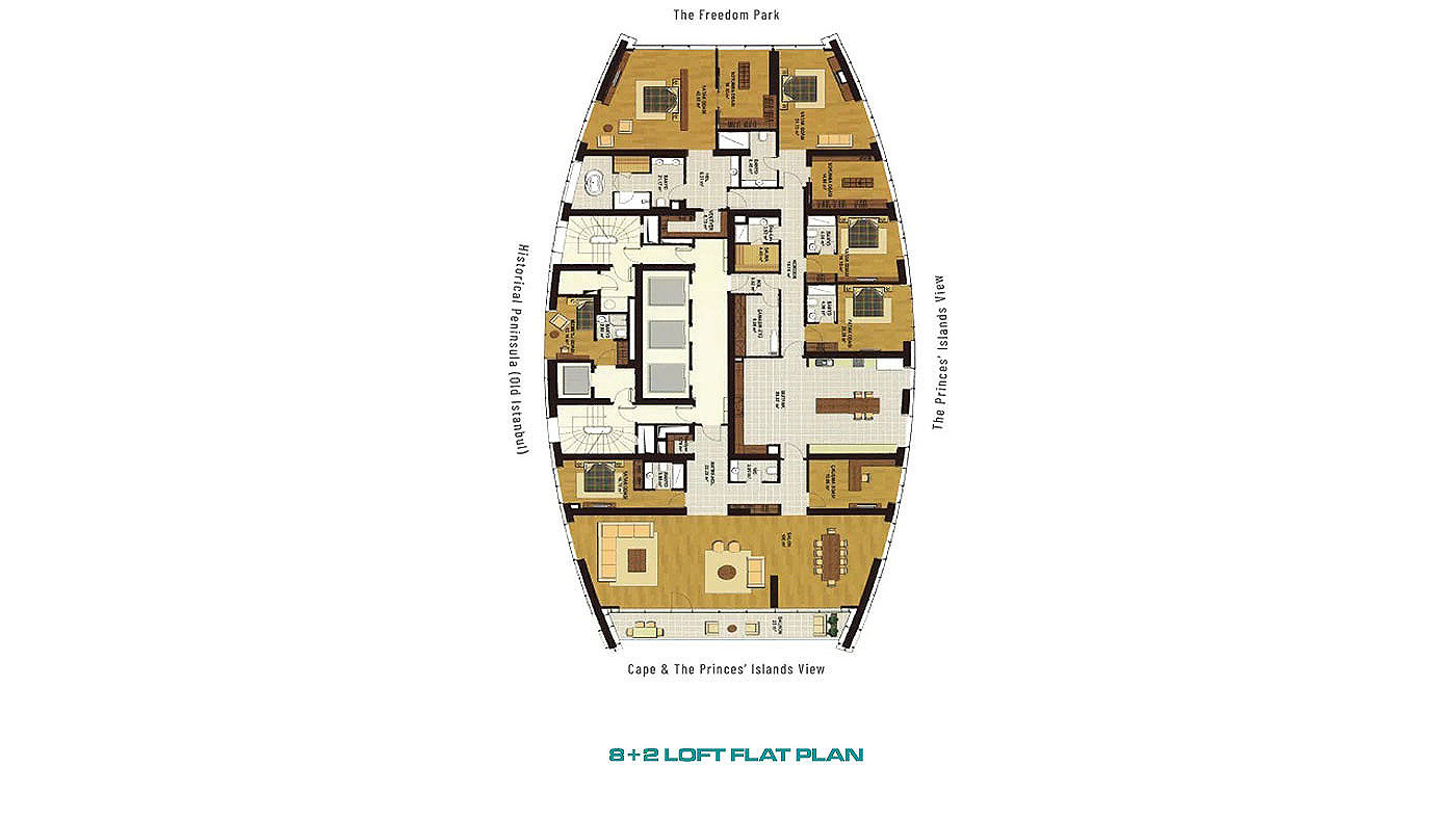 Leiligheter med havutsikt til salgs i Istanbul - Four Winds Residence - 91572