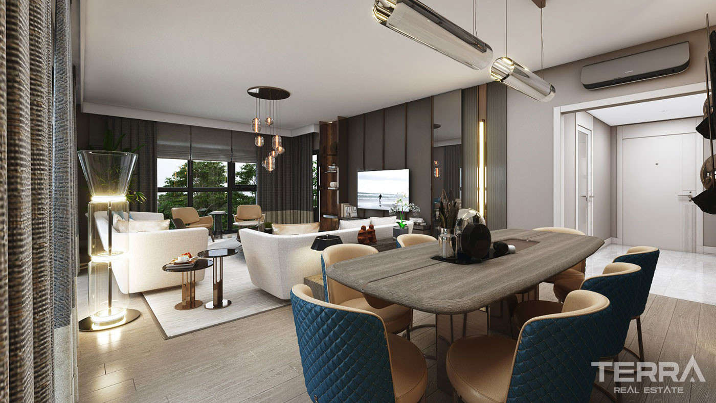 Pendik'in Dumlupınar'da Metroya Yakın Sitede Deniz Manzaralı Daireler - 91723