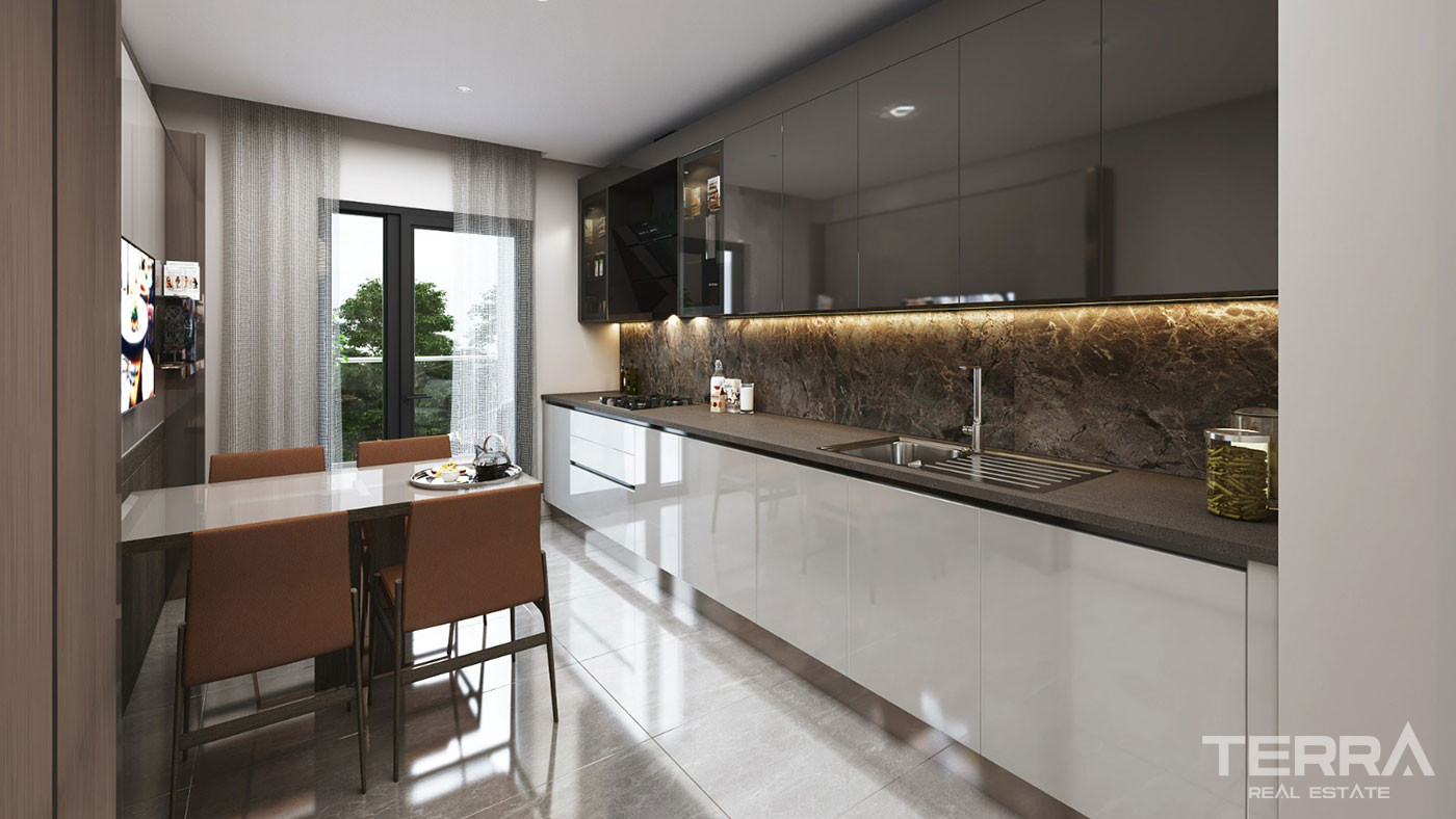 Pendik'in Dumlupınar'da Metroya Yakın Sitede Deniz Manzaralı Daireler - 91728