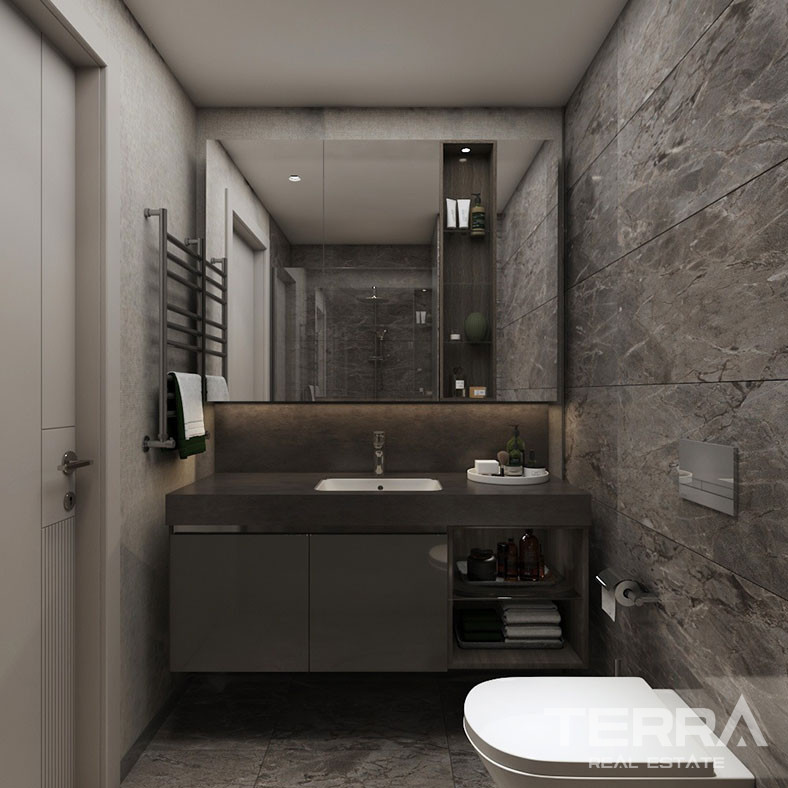 Pendik'in Dumlupınar'da Metroya Yakın Sitede Deniz Manzaralı Daireler - 91729