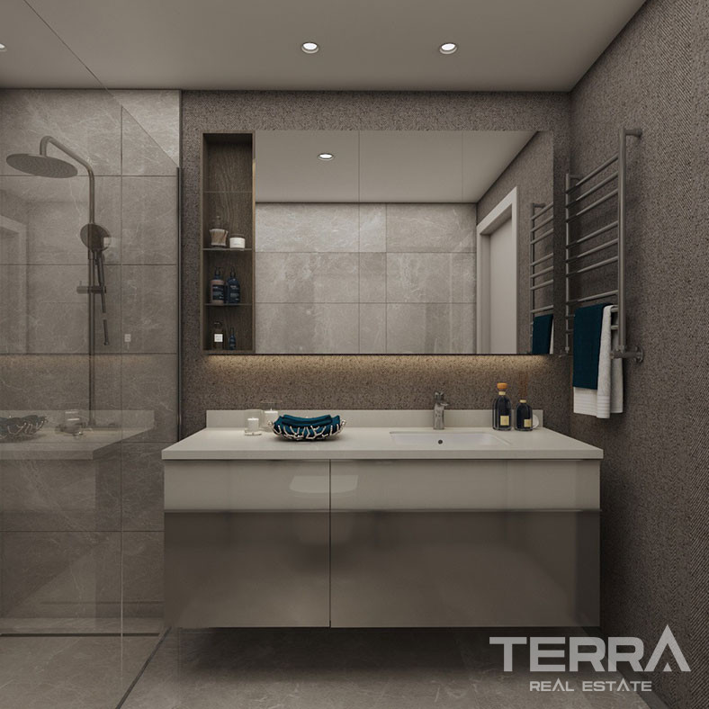 Pendik'in Dumlupınar'da Metroya Yakın Sitede Deniz Manzaralı Daireler - 91731