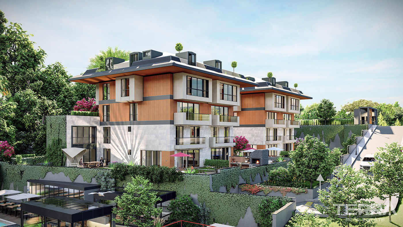 İstanbul Apartments for Sale in Çamlıca Hill Üsküdar - A'la Saklıbahçe - 91762