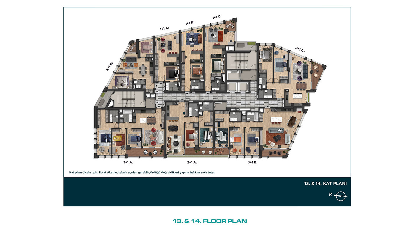 İstanbul Flats in a Desirable Location of Beşiktaş, Levent - 91839