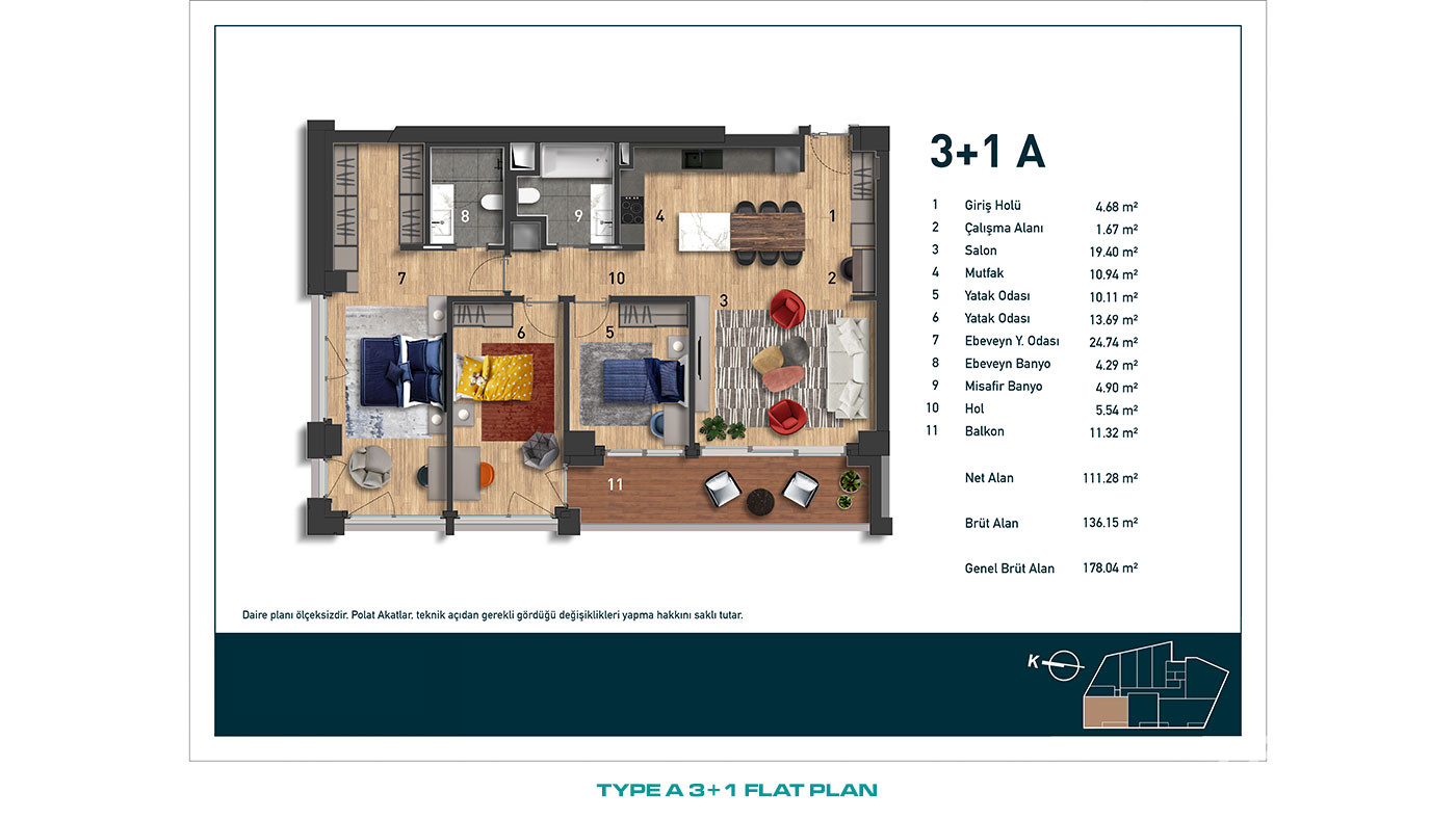 İstanbul Flats in a Desirable Location of Beşiktaş, Levent - 91843