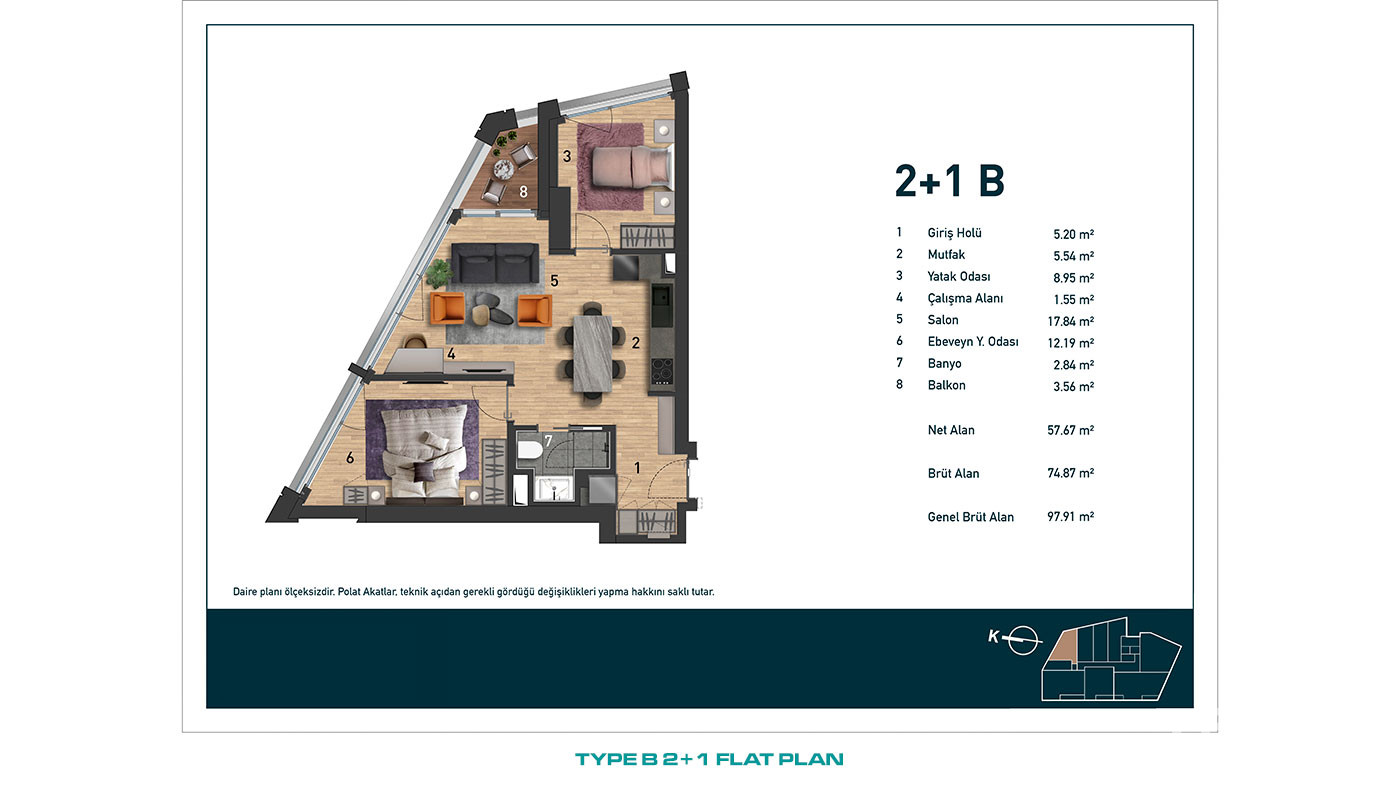 İstanbul Flats in a Desirable Location of Beşiktaş, Levent - 91845
