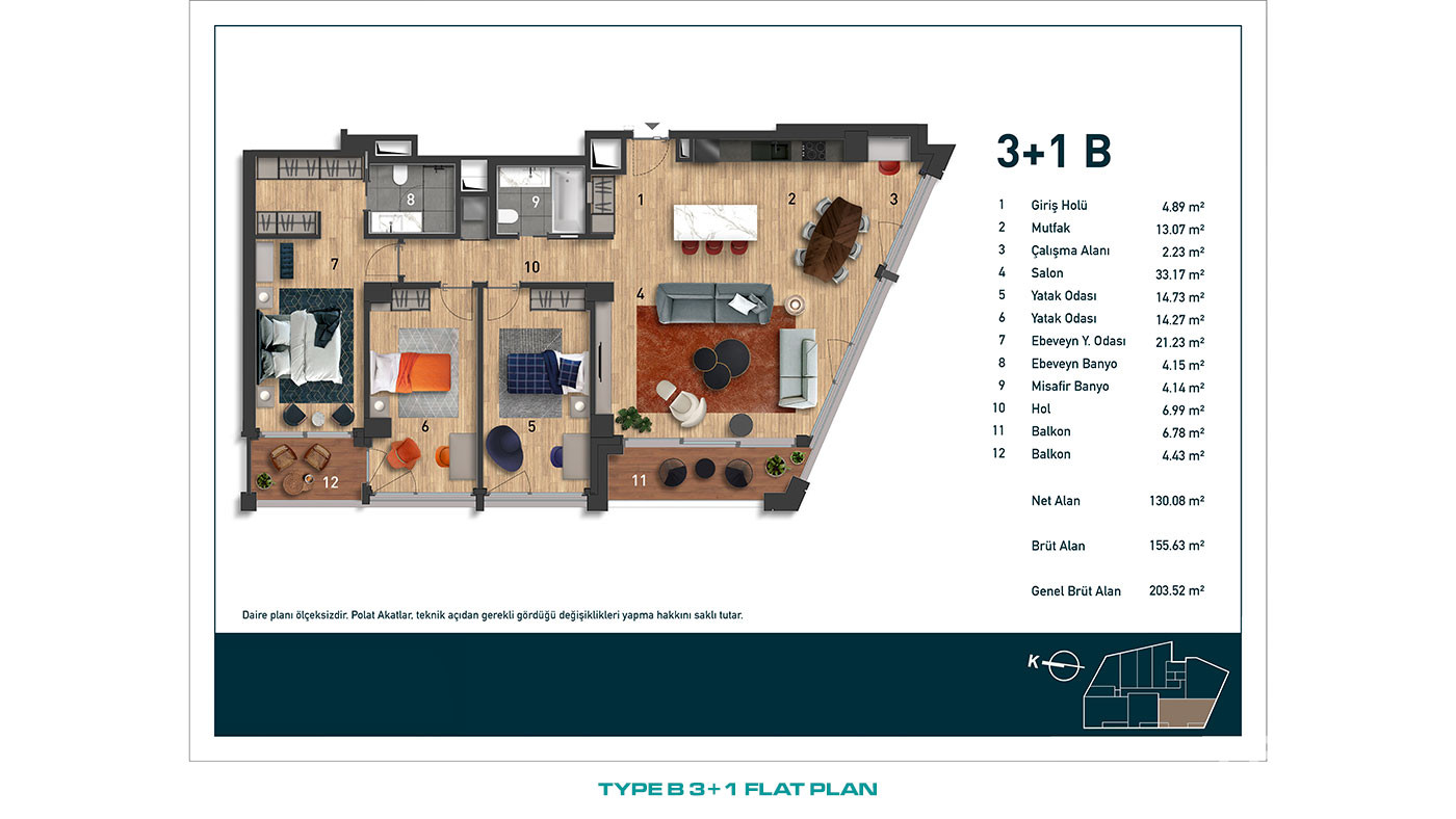 İstanbul Flats in a Desirable Location of Beşiktaş, Levent - 91846