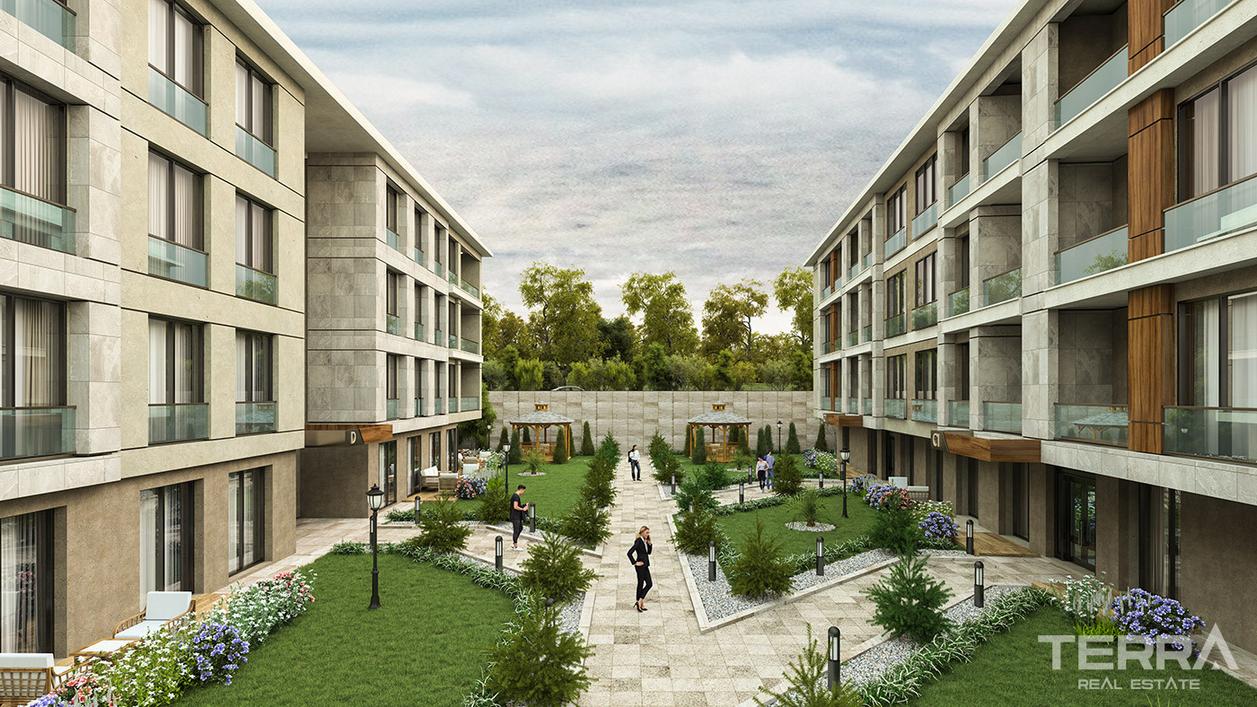 Beylikdüzü'nde Dora Park Marin Sitesi'nde Yerden Isıtmalı Daireler - 91866
