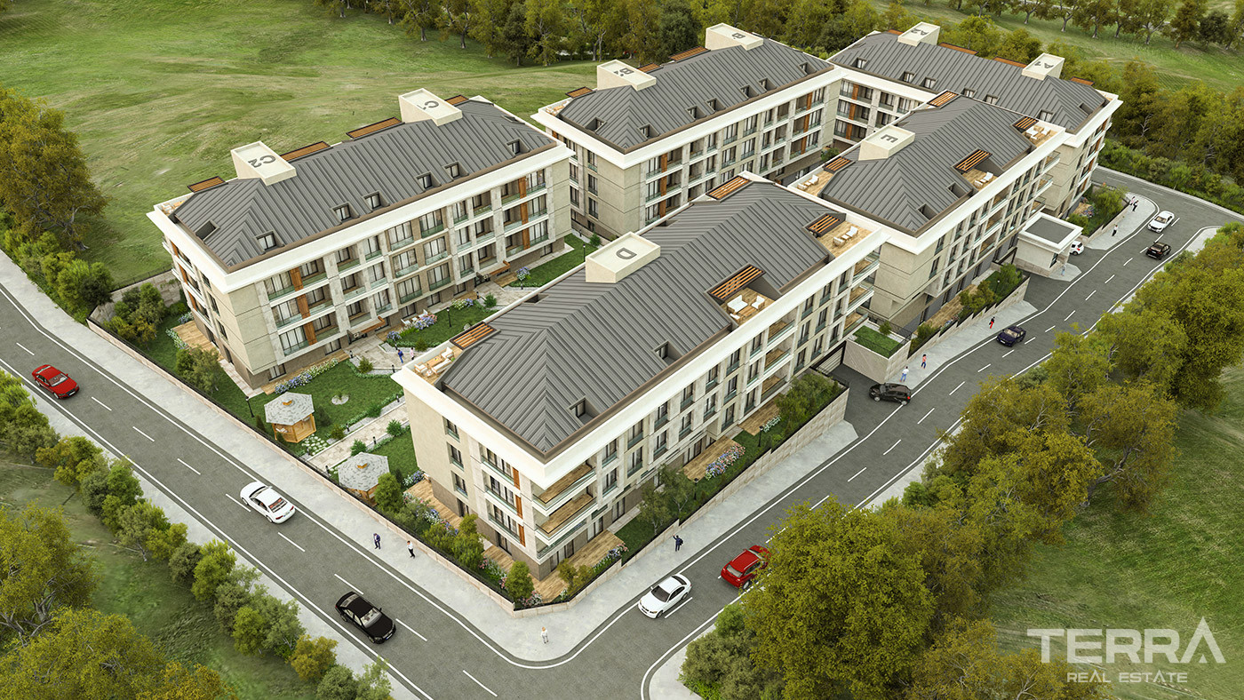 Beylikdüzü'nde Dora Park Marin Sitesi'nde Yerden Isıtmalı Daireler - 91868
