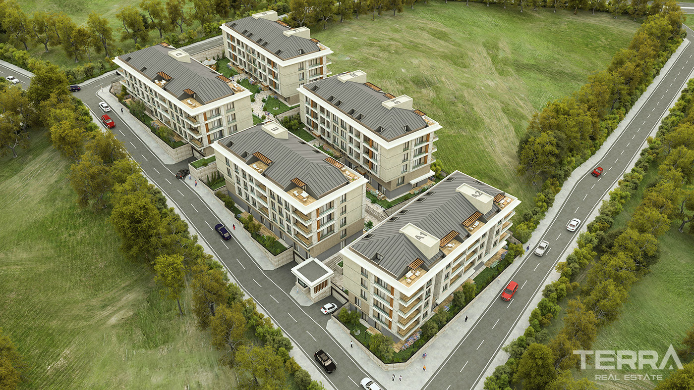 Beylikdüzü'nde Dora Park Marin Sitesi'nde Yerden Isıtmalı Daireler - 91870