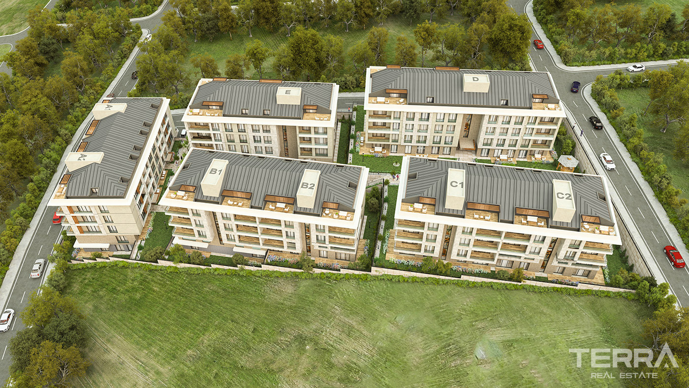 Beylikdüzü'nde Dora Park Marin Sitesi'nde Yerden Isıtmalı Daireler - 91872