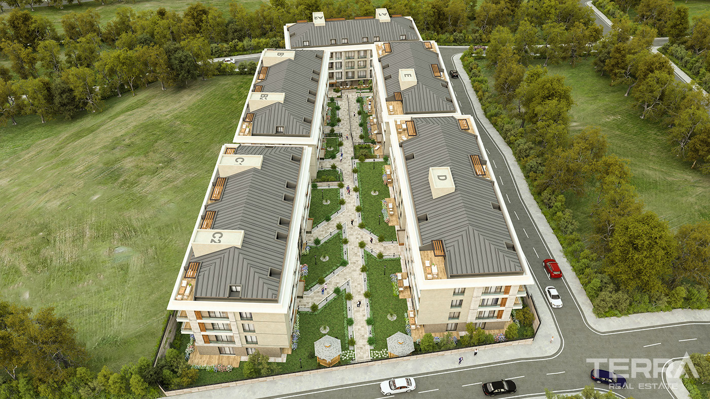 Beylikdüzü'nde Dora Park Marin Sitesi'nde Yerden Isıtmalı Daireler - 91874