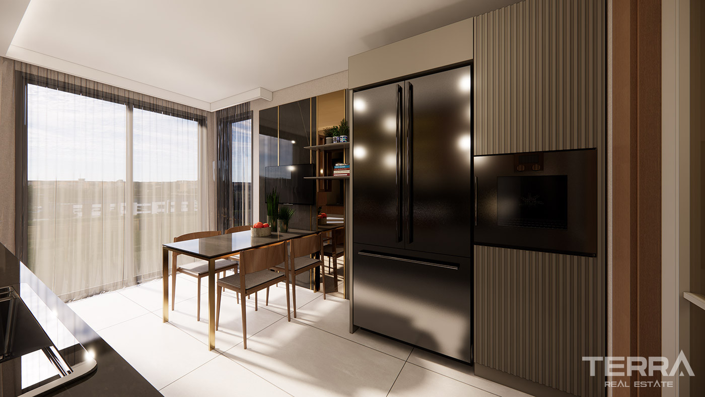 Beylikdüzü'nde Dora Park Marin Sitesi'nde Yerden Isıtmalı Daireler - 91904