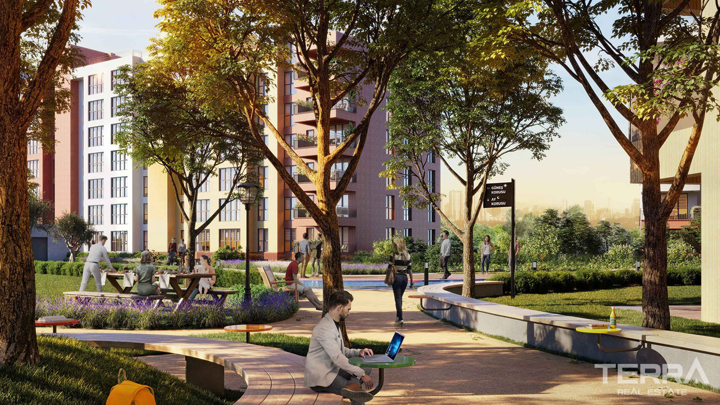 İstanbul Apartments Nestled in Green Surroundings with Rich Amenities - 91930