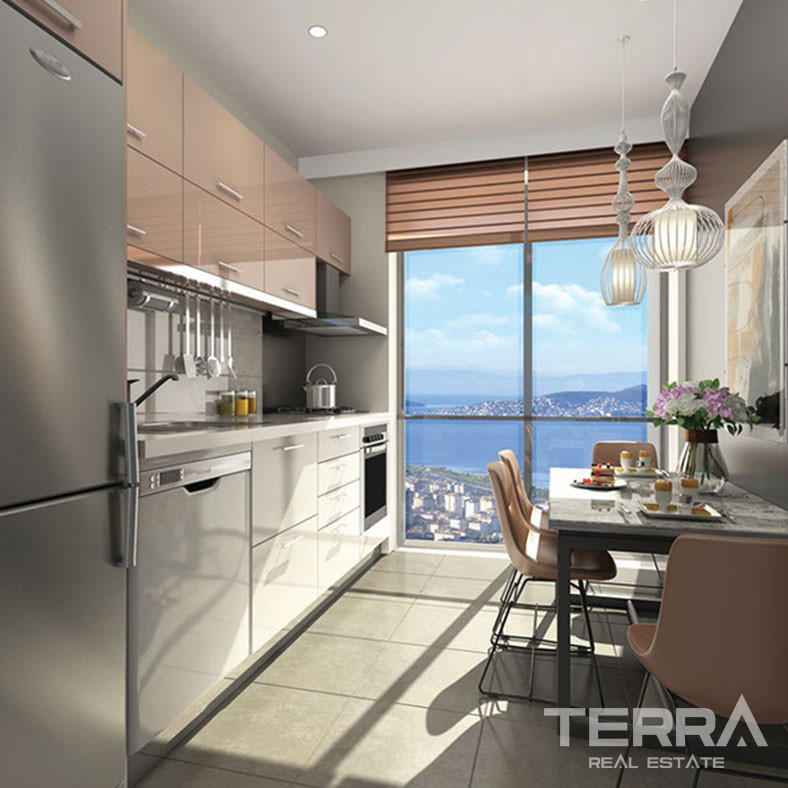 Colorful Living Experience with Sea View Apartments in Maltepe - 91979