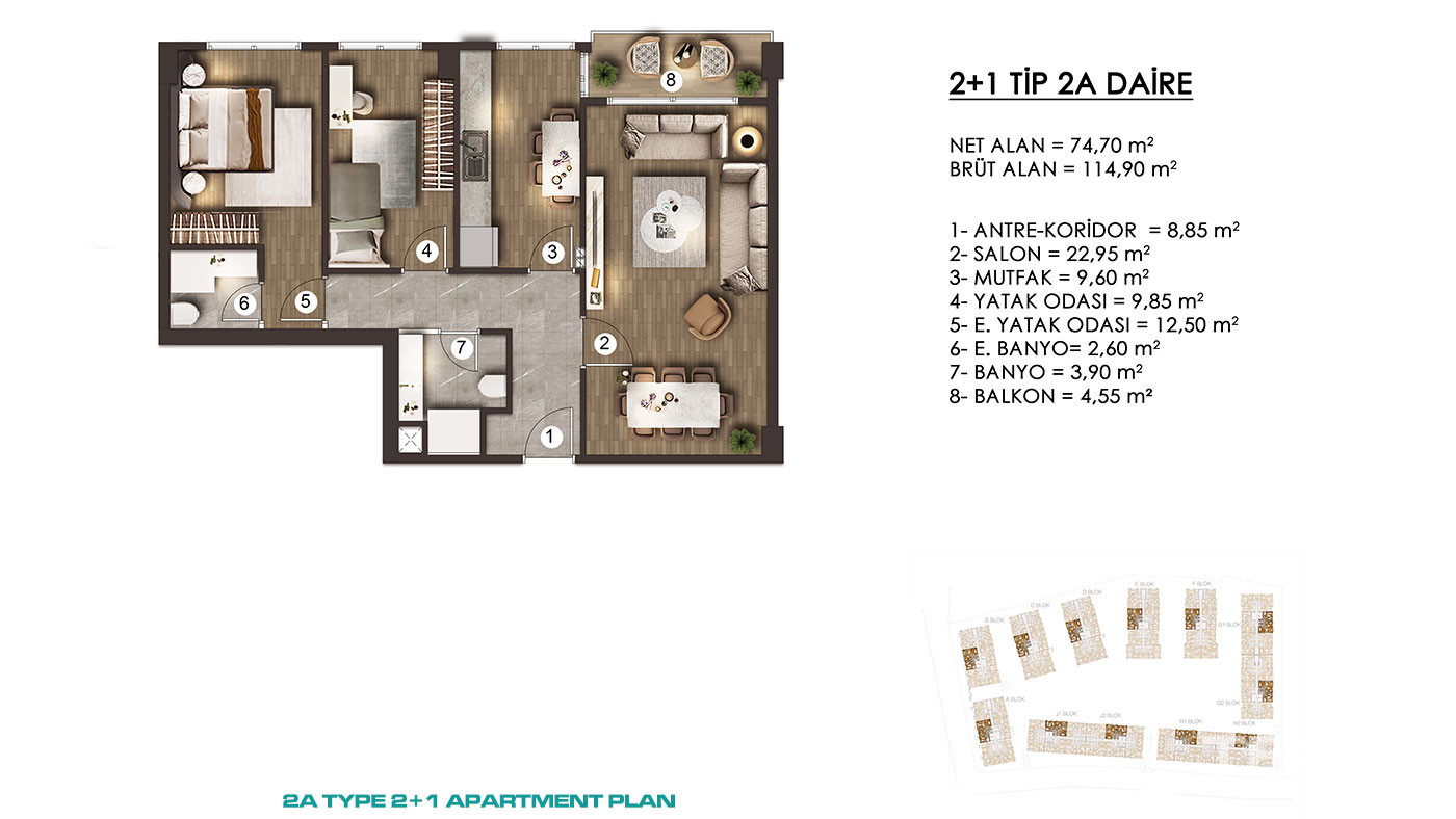 Apartments for Sale in İstanbul, Zeytinburnu - Alya Konutları - 92030