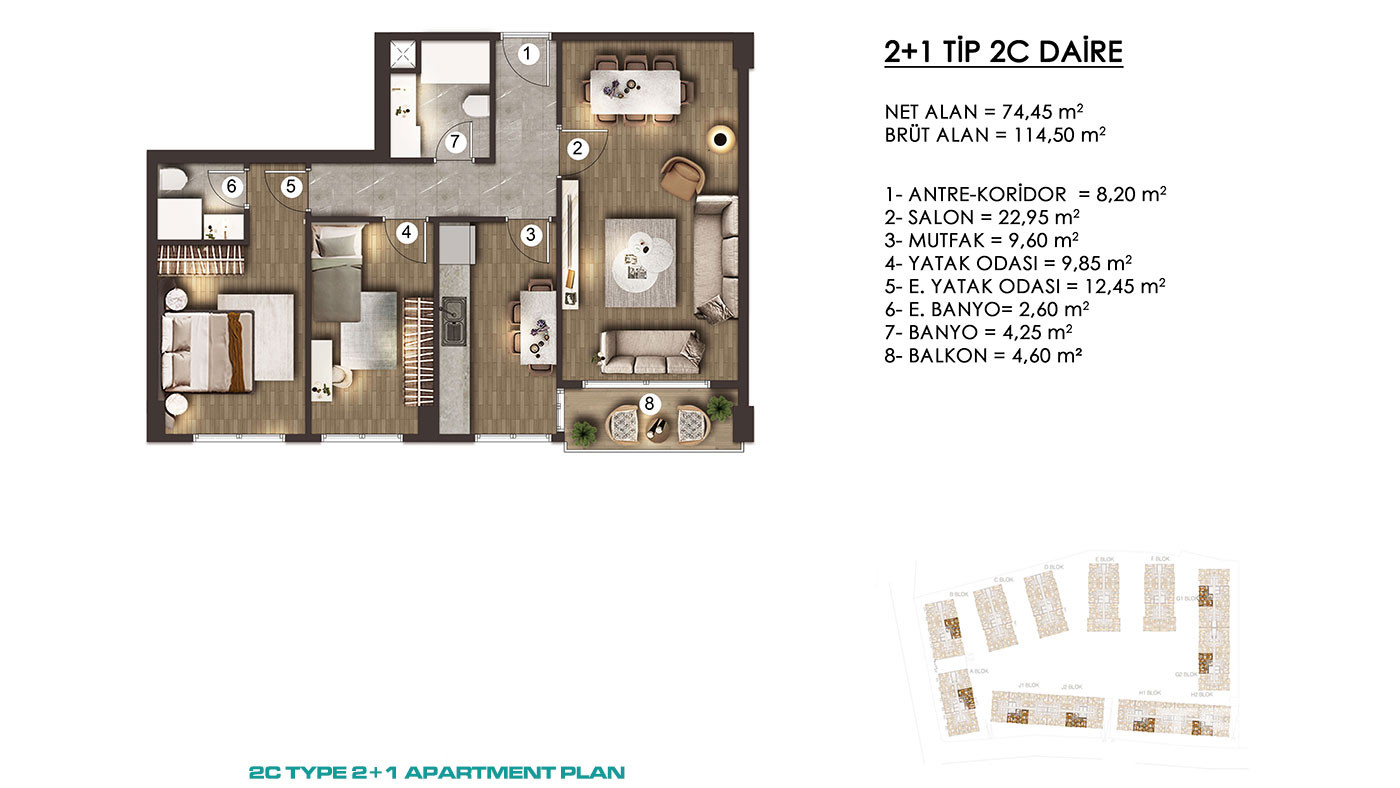 Apartments for Sale in İstanbul, Zeytinburnu - Alya Konutları - 92032