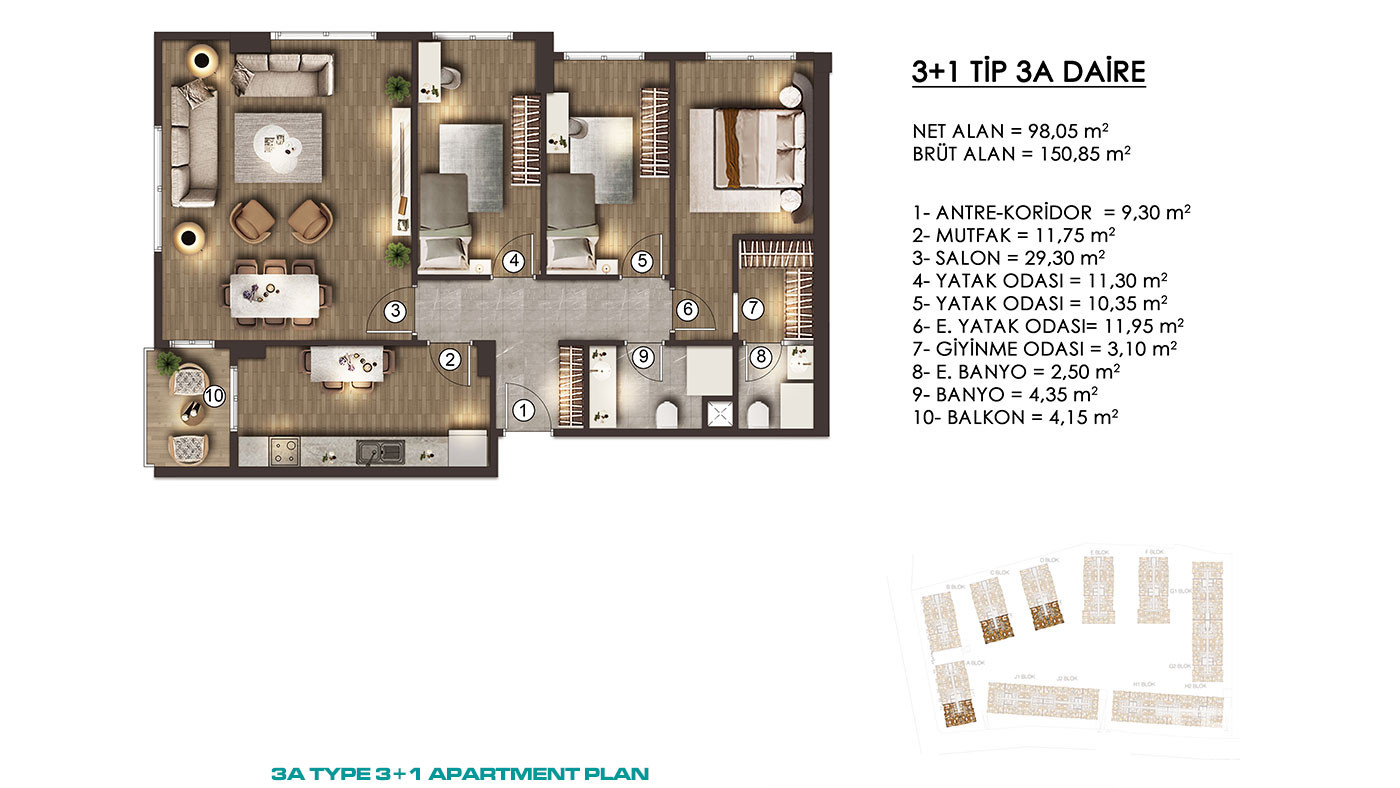 Apartments for Sale in İstanbul, Zeytinburnu - Alya Konutları - 92033