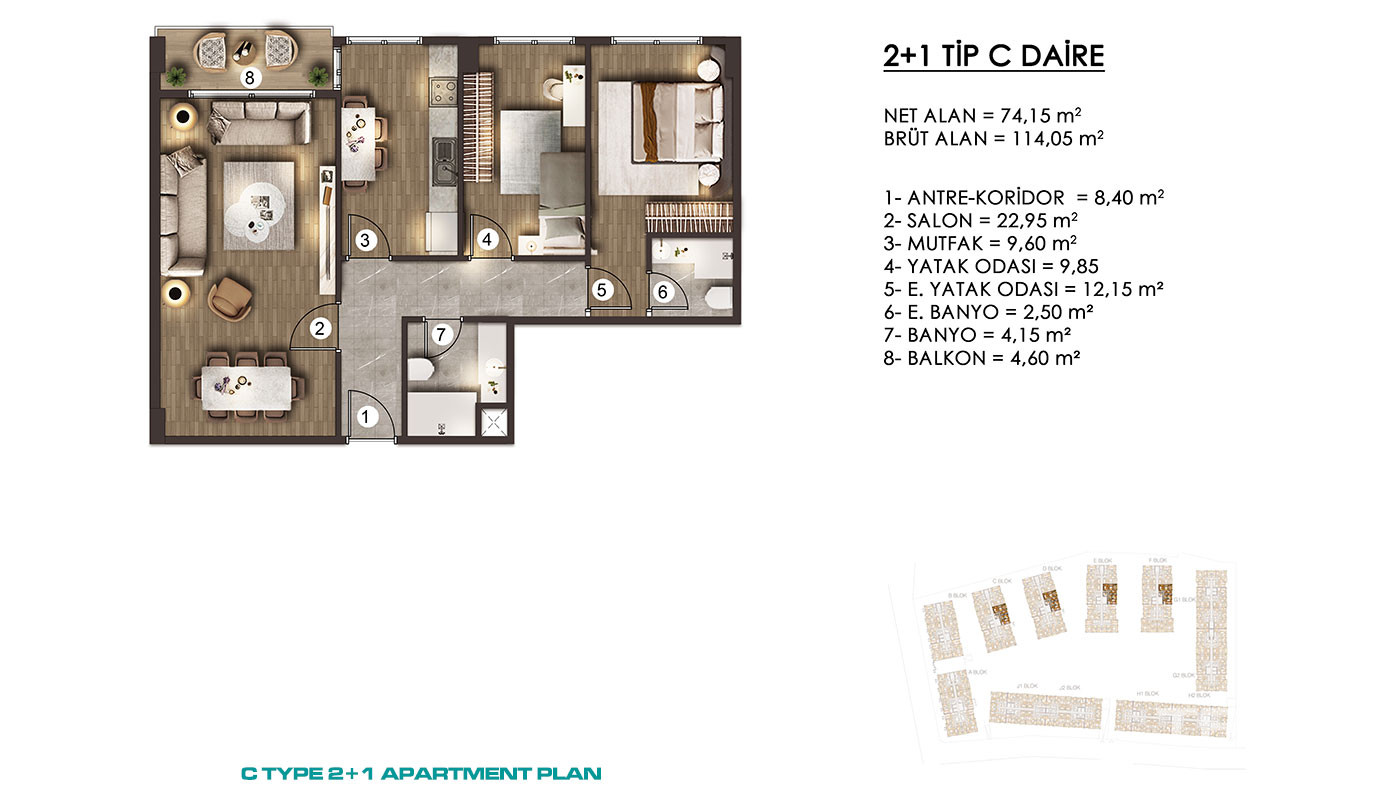Apartments for Sale in İstanbul, Zeytinburnu - Alya Konutları - 92036
