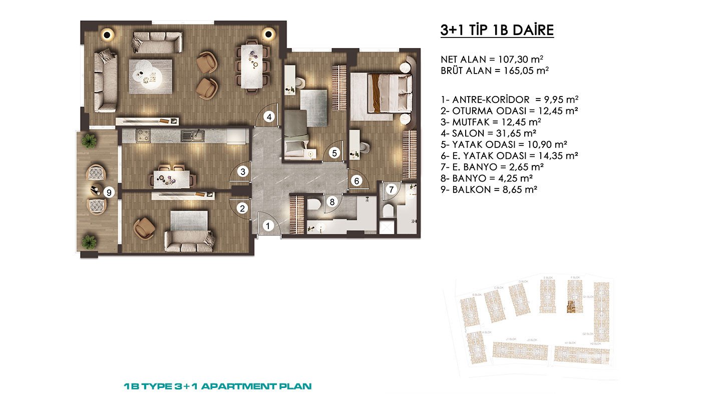 Apartments for Sale in İstanbul, Zeytinburnu - Alya Konutları - 92040