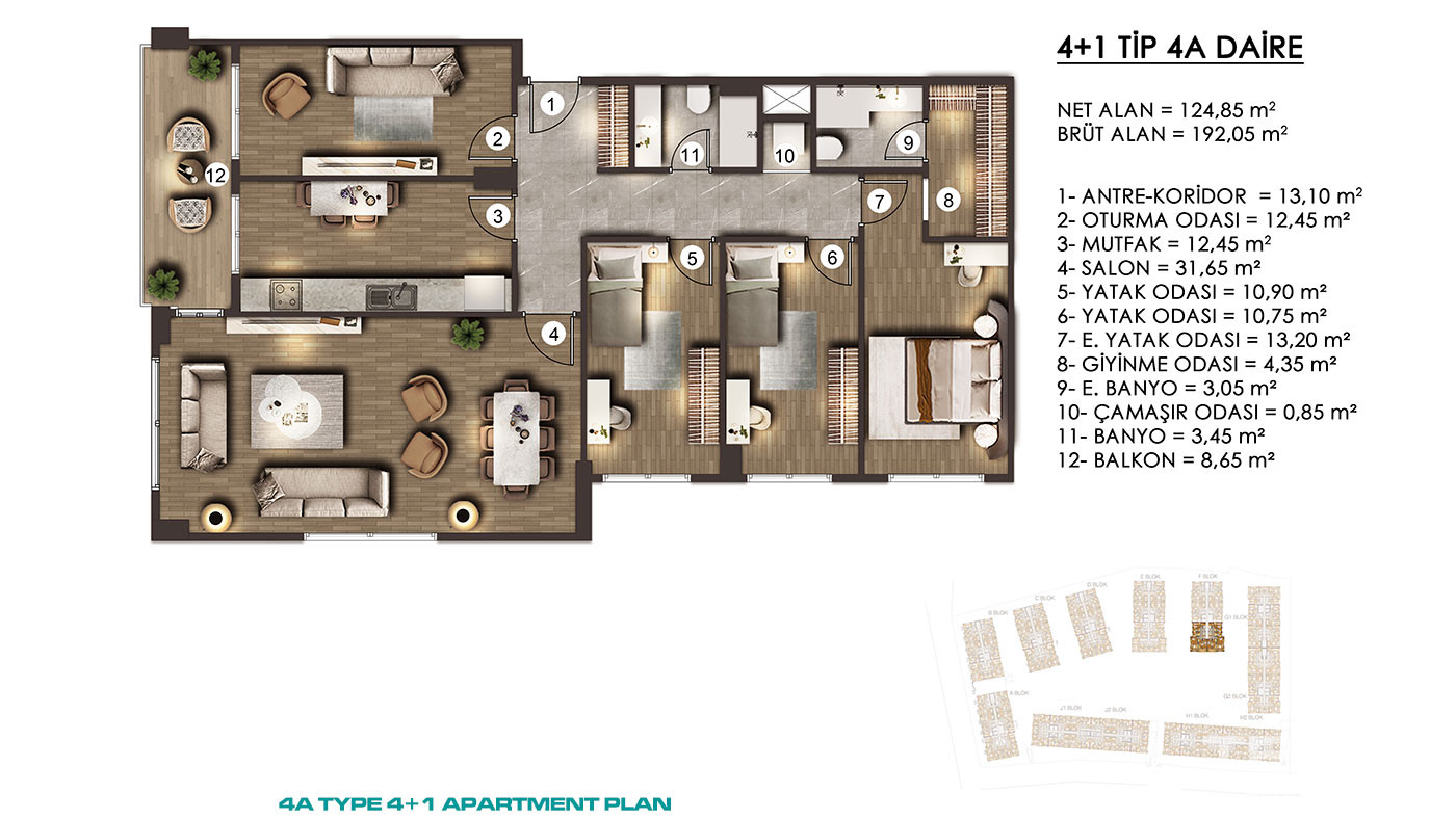 Apartments for Sale in İstanbul, Zeytinburnu - Alya Konutları - 92041