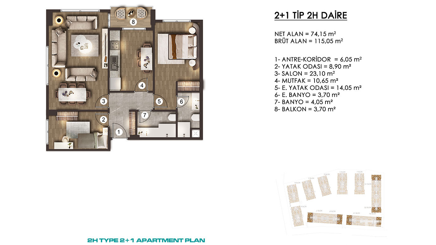 Apartments for Sale in İstanbul, Zeytinburnu - Alya Konutları - 92042