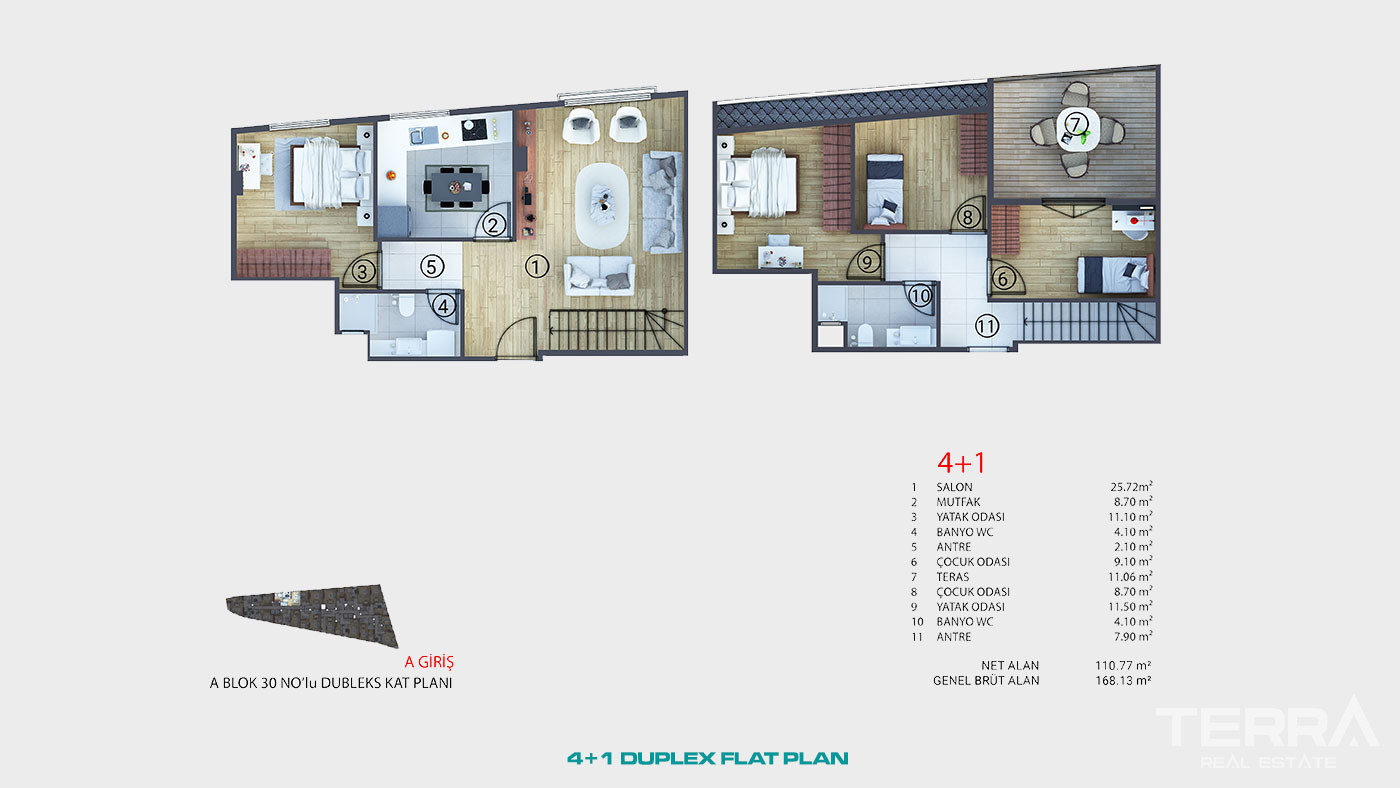 Conveniently Located Flats with Proximity to Facilities in İstanbul - 92168