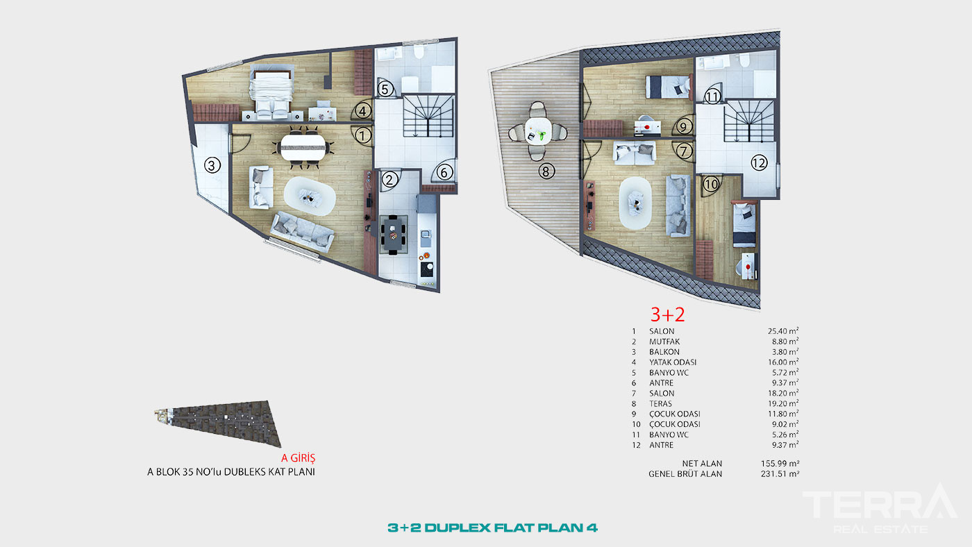 Conveniently Located Flats with Proximity to Facilities in İstanbul - 92170