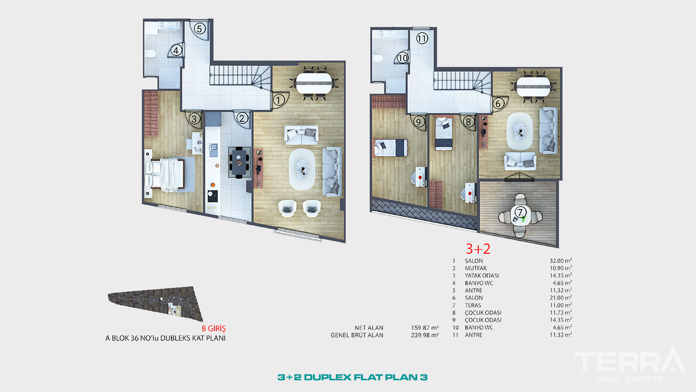 Conveniently Located Flats with Proximity to Facilities in İstanbul - 92171