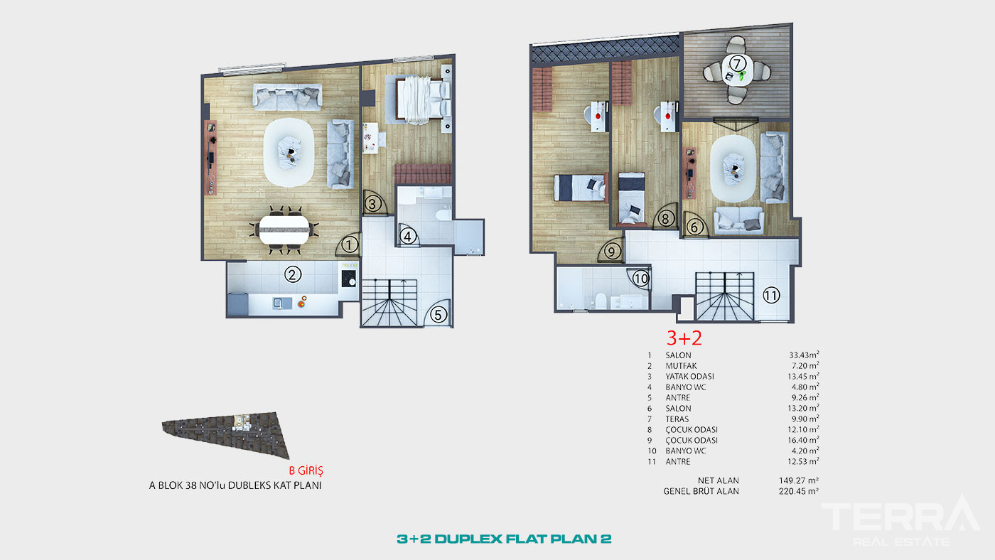 Conveniently Located Flats with Proximity to Facilities in İstanbul - 92172