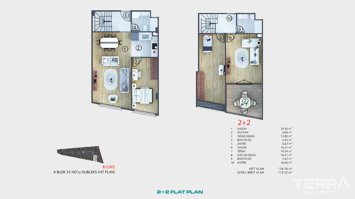 Conveniently Located Flats with Proximity to Facilities in İstanbul - 92176