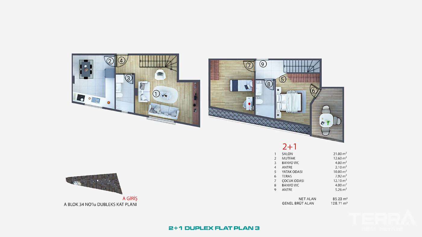 Conveniently Located Flats with Proximity to Facilities in İstanbul - 92181