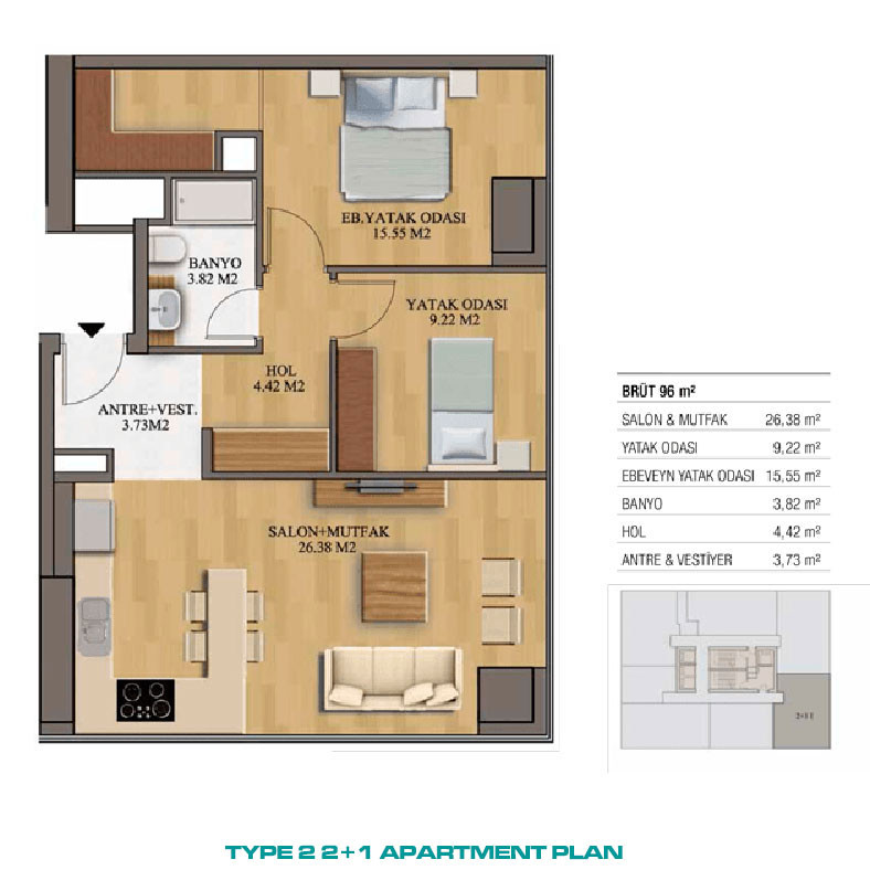 Apartments for Sale in İstanbul, Kadıköy - İstanbul 216 - 92322