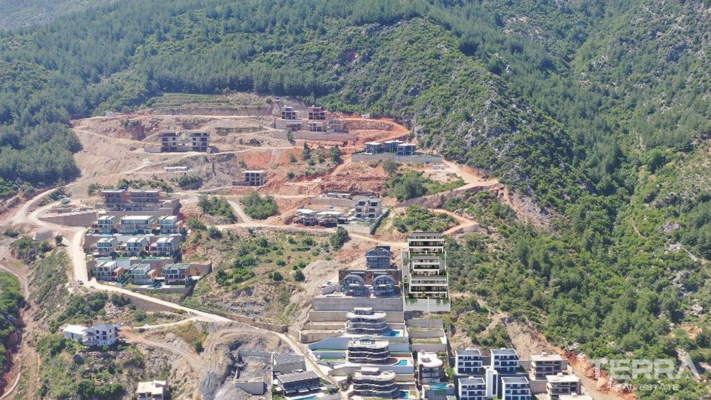 Magnificent Sea View Villas in a Serene Setting of Tepe, Alanya - 92351