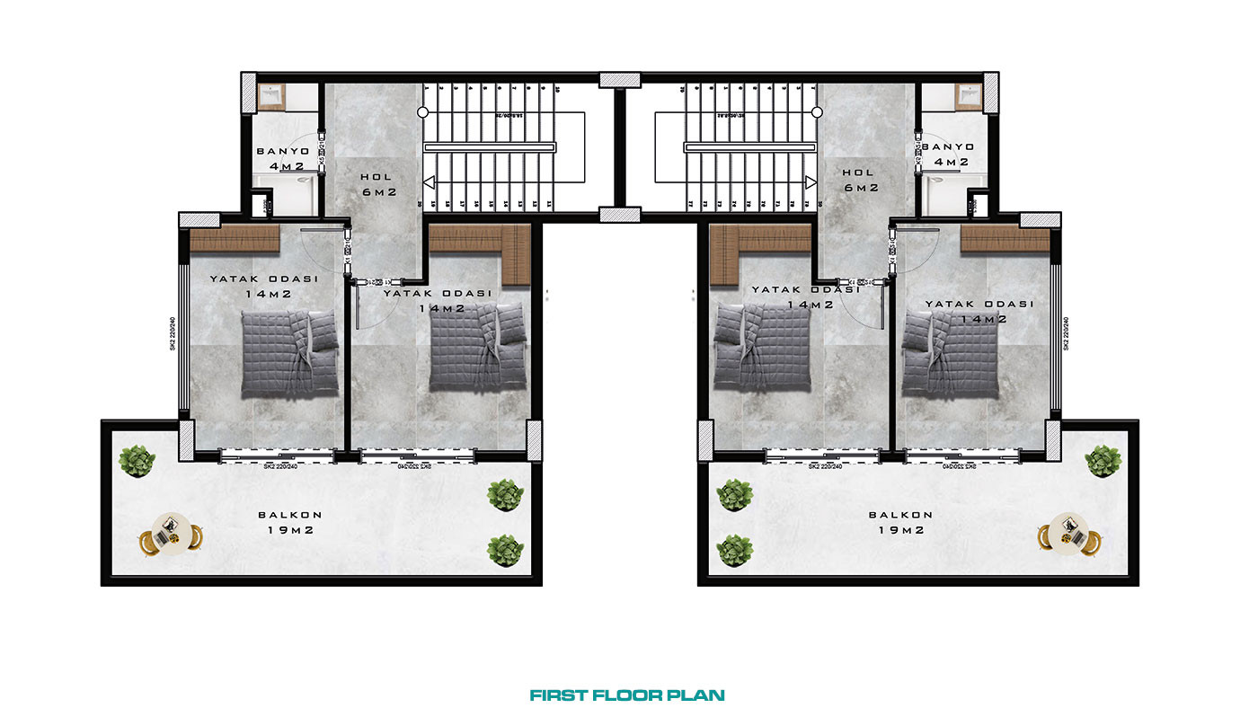 Magnificent Sea View Villas in a Serene Setting of Tepe, Alanya - 92355