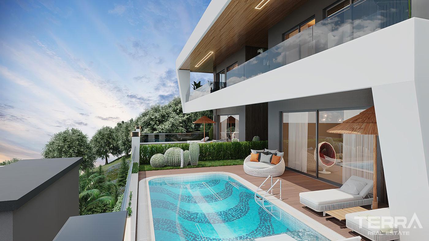 Magnificent Sea View Villas in a Serene Setting of Tepe, Alanya - 92356