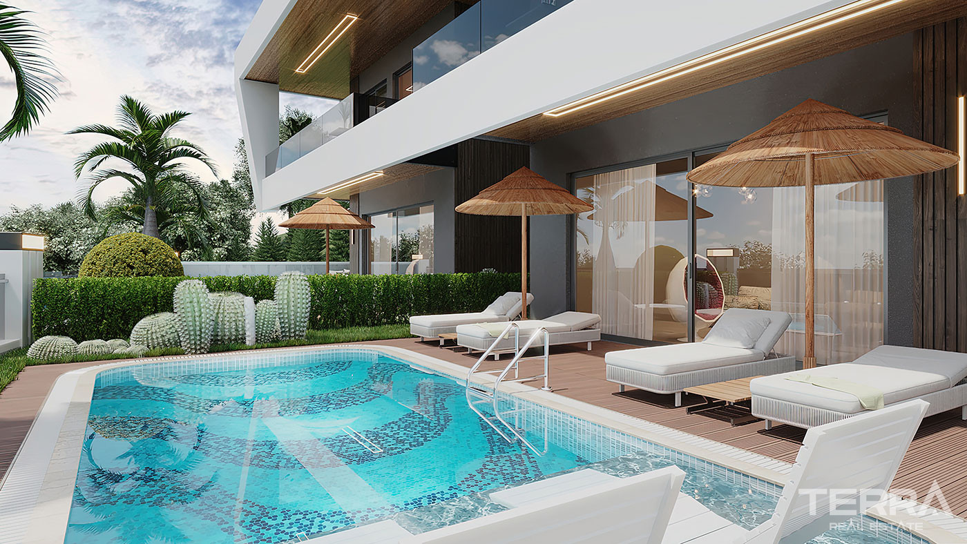 Magnificent Sea View Villas in a Serene Setting of Tepe, Alanya - 92359