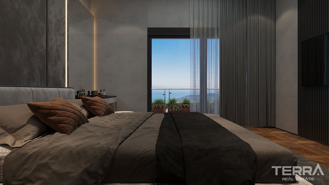 Magnificent Sea View Villas in a Serene Setting of Tepe, Alanya - 92367