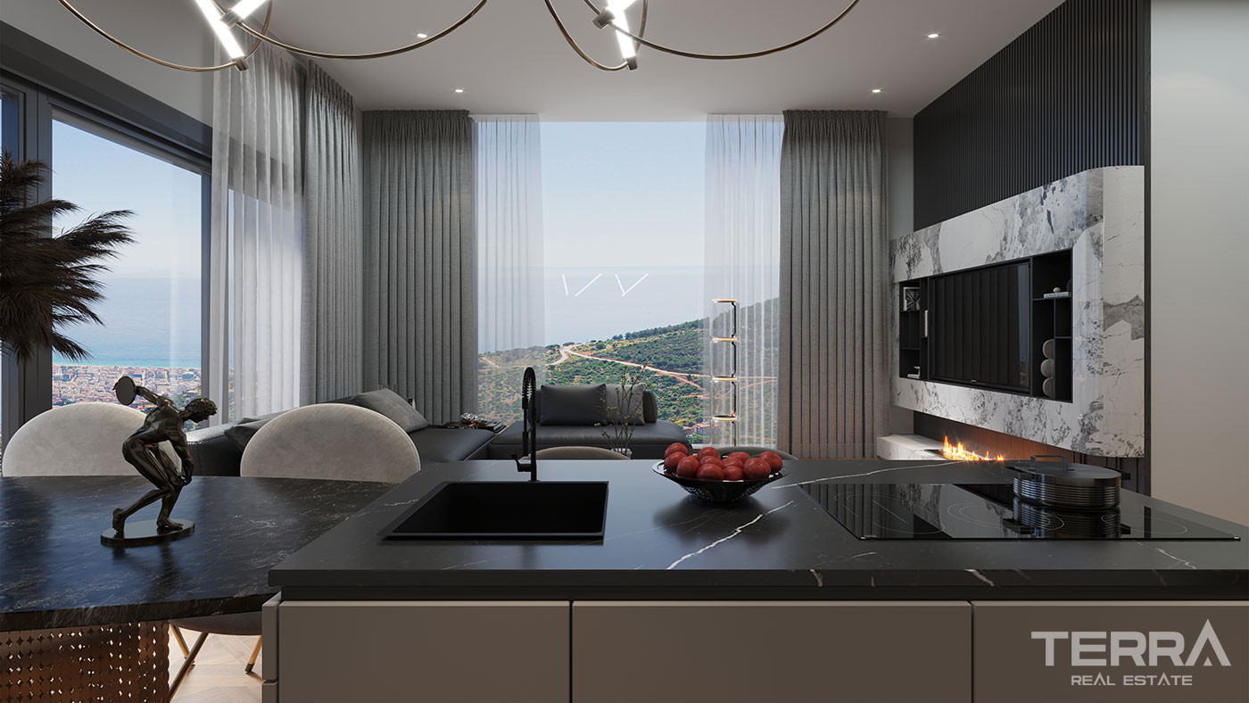 Magnificent Sea View Villas in a Serene Setting of Tepe, Alanya - 92371