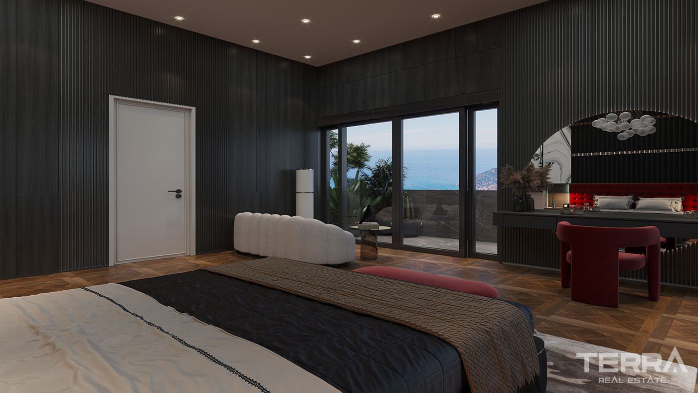 Magnificent Sea View Villas in a Serene Setting of Tepe, Alanya - 92379