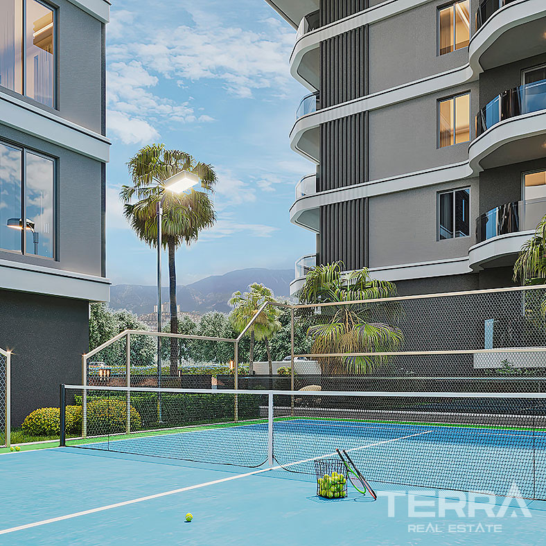 Contemporary Flats Featuring Calming Sea Views in Alanya, Kargıcak - 92454