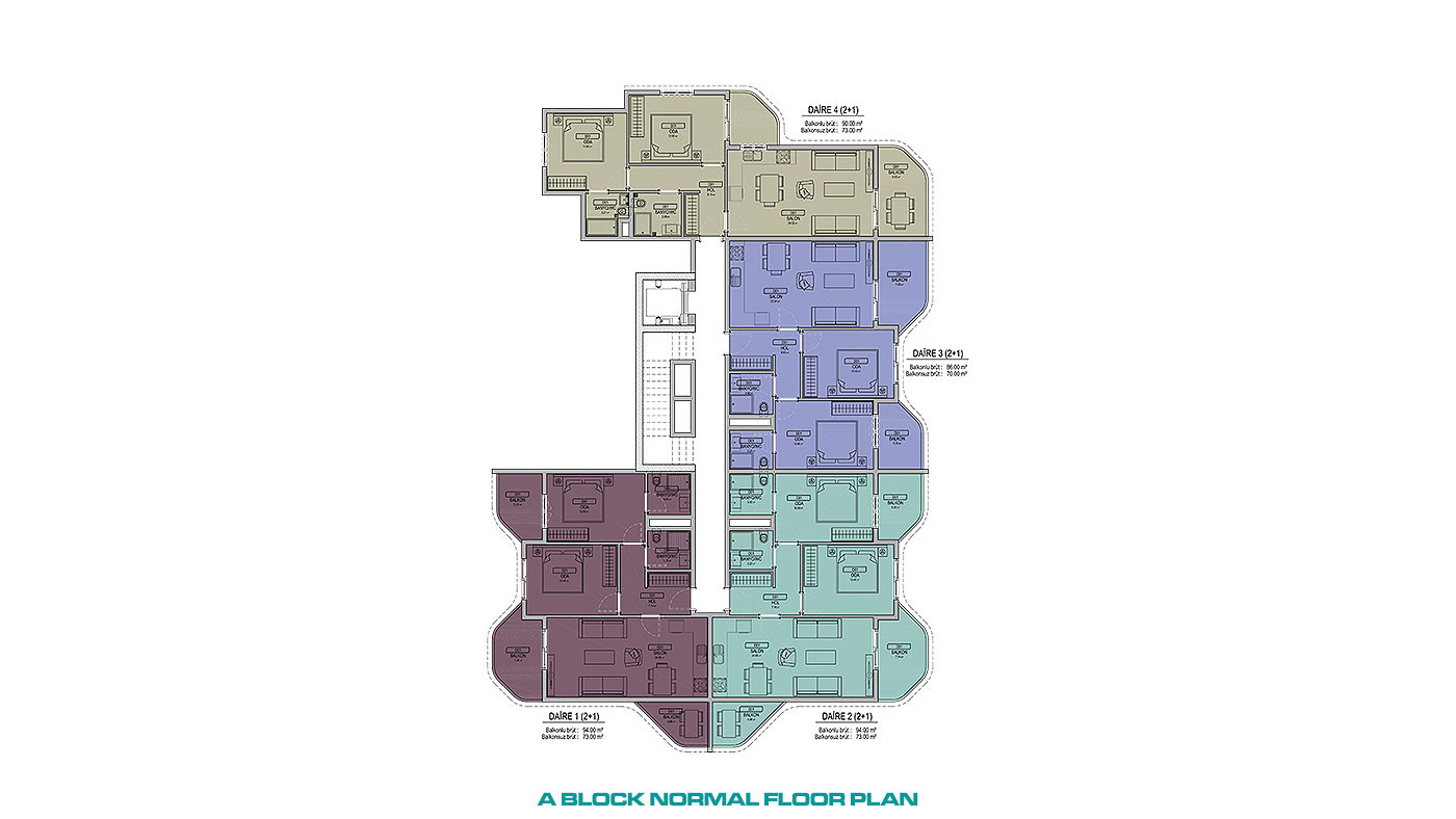 Contemporary Flats Featuring Calming Sea Views in Alanya, Kargıcak - 92458