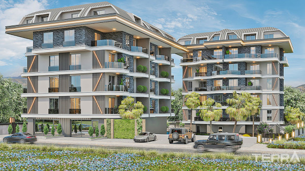 Contemporary Flats Featuring Calming Sea Views in Alanya, Kargıcak
