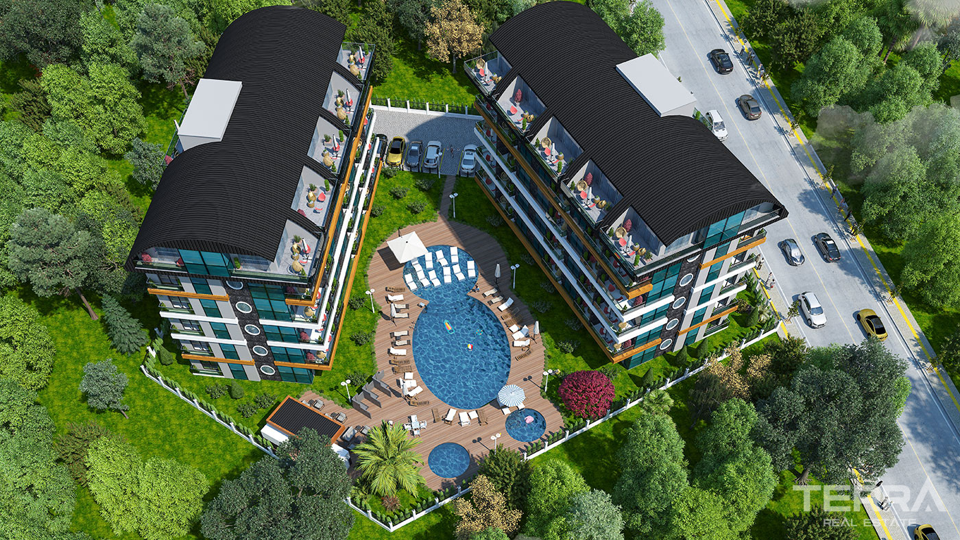 Modern Apartment Complex with Extensive Facilities in Oba, Alanya - 92464