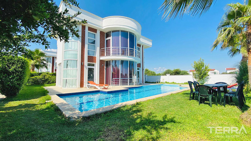 Key Ready Villa in a Secure Complex Close to the Public Beach in Belek