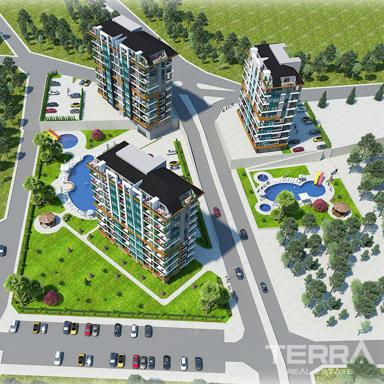 Elegant Alanya Apartments with Scenic Views in Kestel - 92499