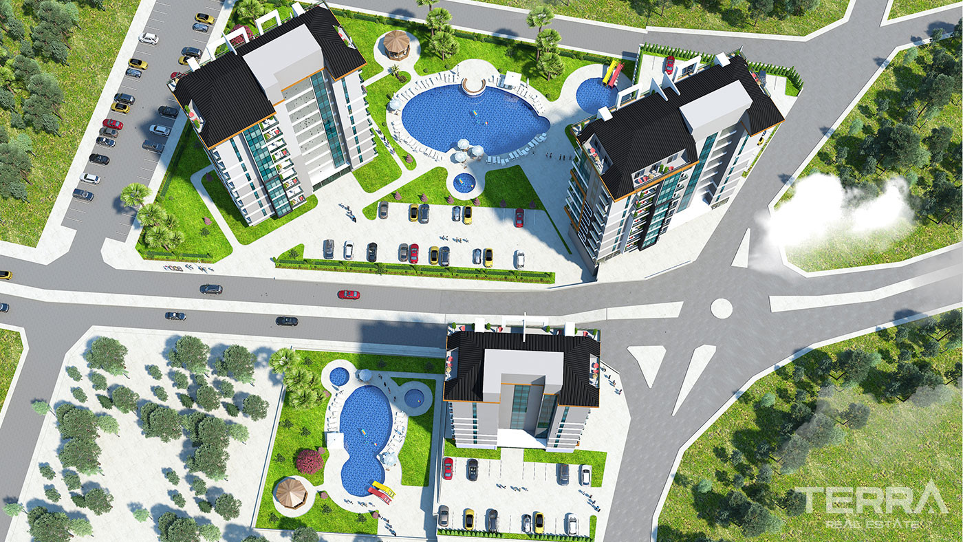 Elegant Alanya Apartments with Scenic Views in Kestel - 92502
