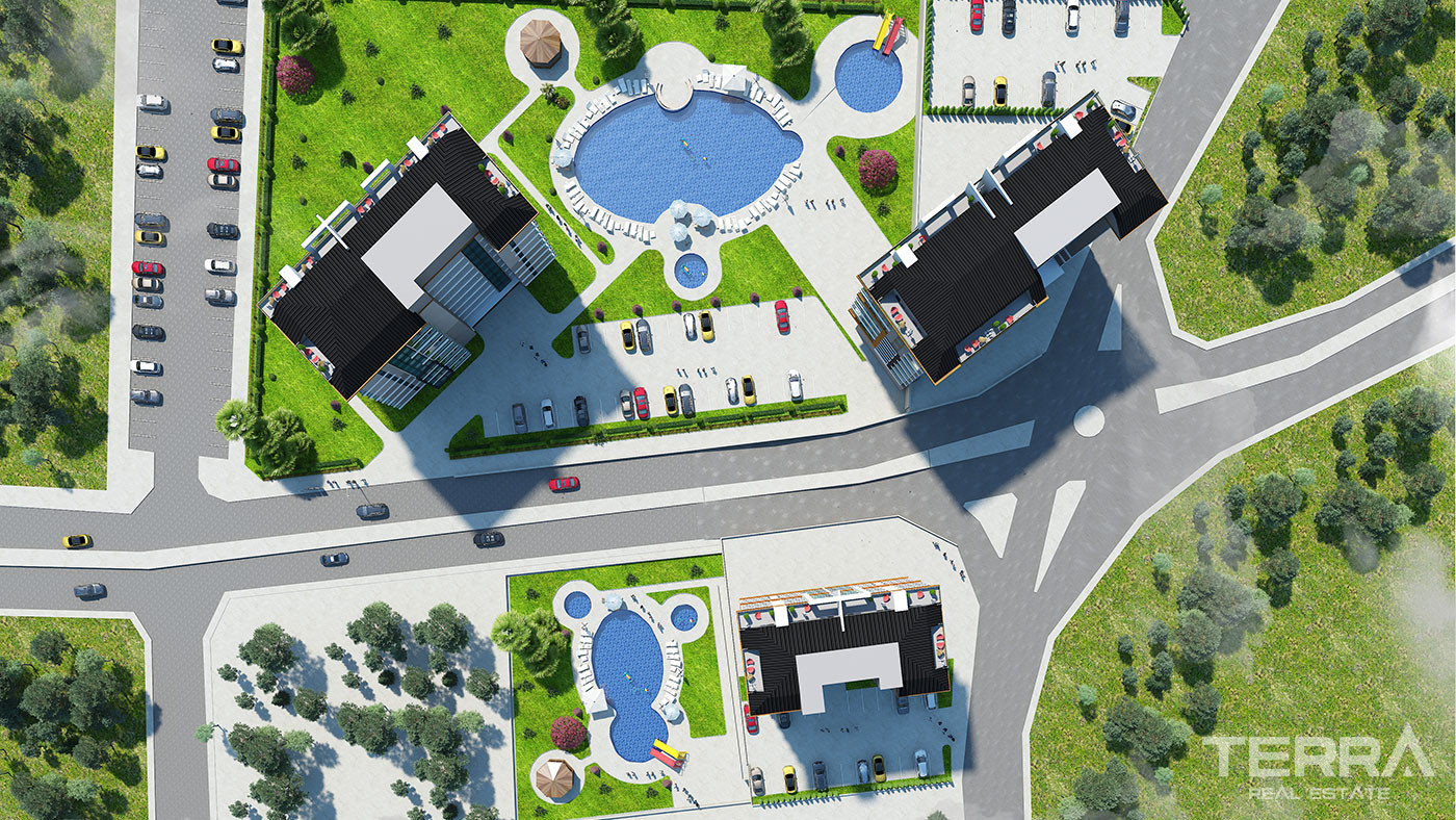 Elegant Alanya Apartments with Scenic Views in Kestel - 92504
