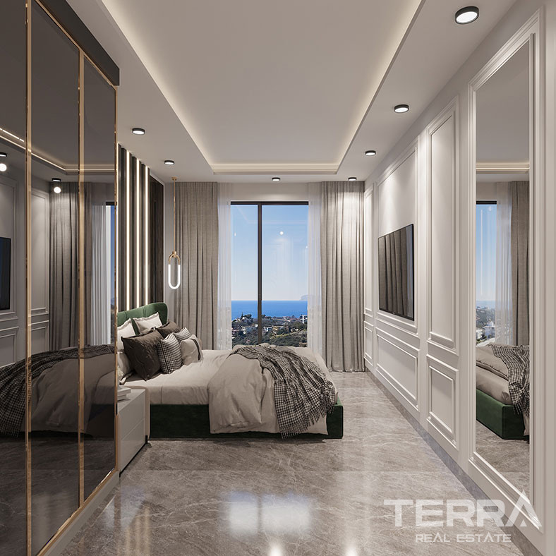Elegant Alanya Apartments with Scenic Views in Kestel - 92513